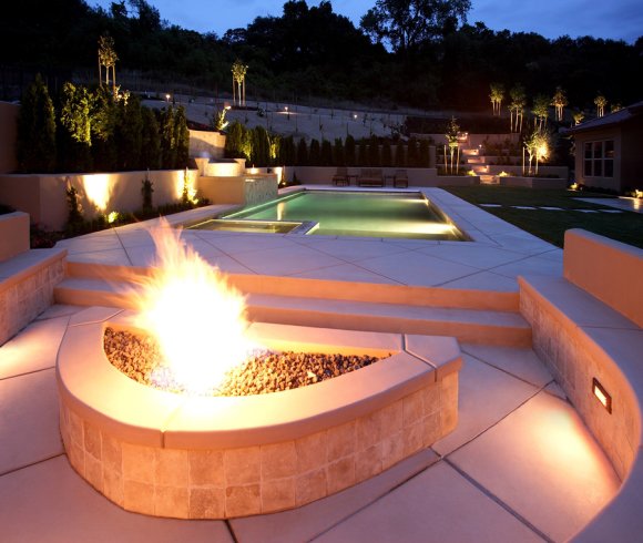 Fire Features for Swimming Pools in Salt Lake City, UT