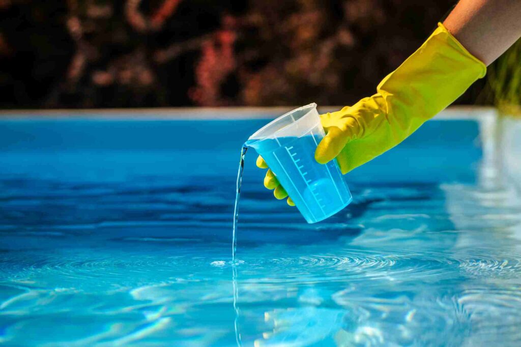 swimming pool water for cleaning with chemicals in in Salt Lake City
