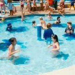 Blue Urine Dye In a Swimming Pool Clean Services